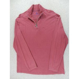 Tommy Bahama MARLIN 1/2 Zip Pullover Sweater (Men's‎ Medium) Purple